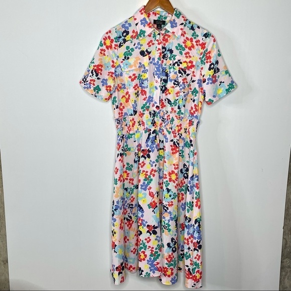 Halogen Atlantic Pacific Floral Midi Dress Xsmall - Picture 2 of 7